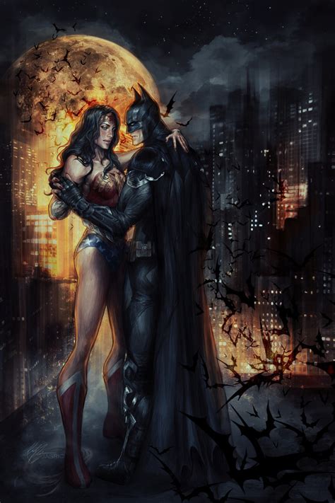 Batman & Wonder Woman Fan Art by Jasric Follow The Best Comics Artwork Blog on Tumblr | Batman ...