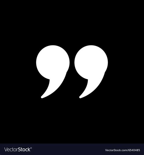 Quote icon quotation symbol flat Royalty Free Vector Image