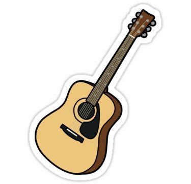 "acoustic guitar" Sticker for Sale by dai$y s0ck | Guitar stickers ...