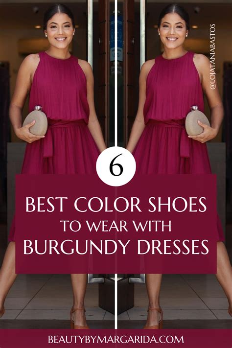 What Color Shoes to Wear With Burgundy Gown