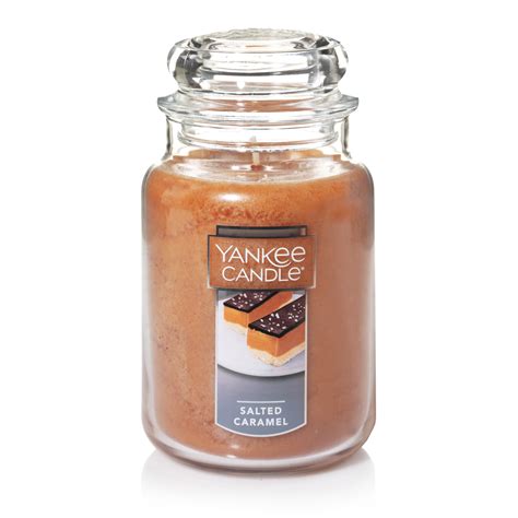 Yankee Candle Salted Caramel - Original Large Jar Christmas Holiday Candle - Walmart.com