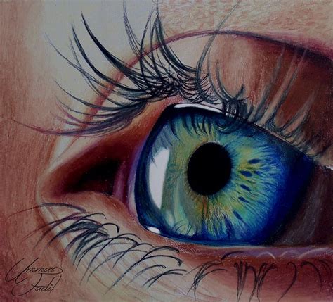 Eye - 4 -- Colored Pencils by f-a-d-i-l.deviantart.com on @deviantART Art Drawings Beautiful ...