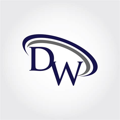 Monogram DW Logo Design By Vectorseller | TheHungryJPEG