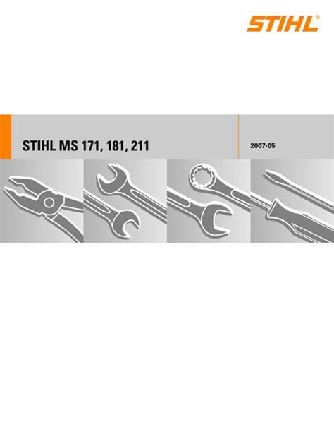 Stihl ms 181 chainsaw service repair manual | PDF