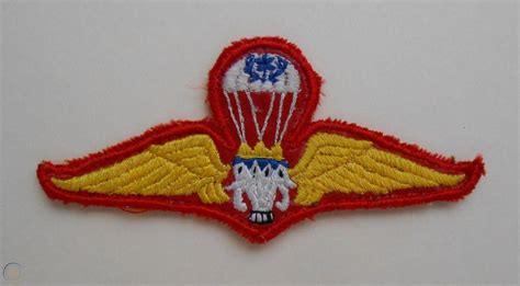 THAILAND PARACHUTIST JUMP WINGS MILITARY MASTER PARATROOPER THAI INSIGNIA PATCH | #1946596691