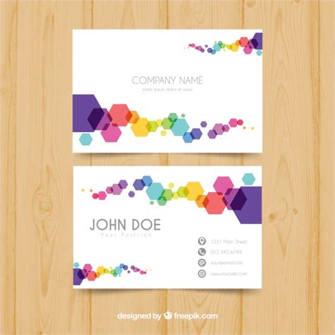 Colorful Business Card - pafpic