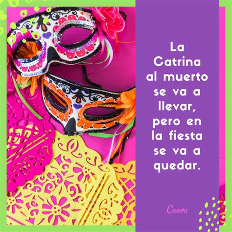 Folclóricas frases del Día de Muertos para compartir - Canva