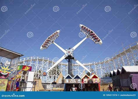 Luna Park Amusement Park Ride - Melbourne Editorial Stock Image - Image ...