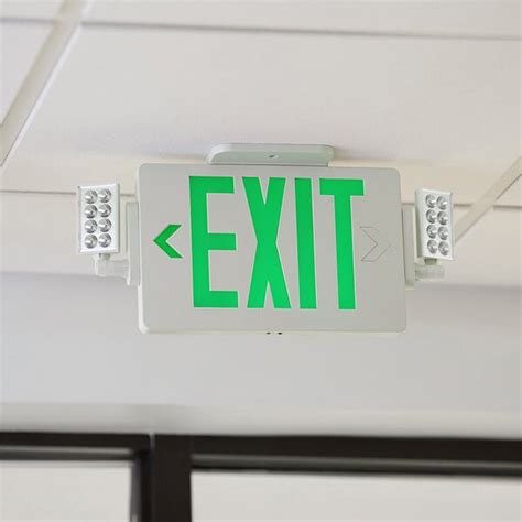 Led Exit Sign Emergency Light With Battery Backup | Shelly Lighting