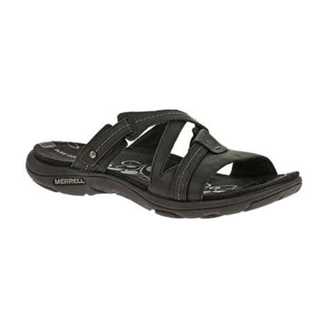 MERRELL Women's Sway Leather Sandals, Black - Eastern Mountain Sports