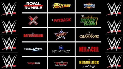 WWE 2022 Pay Per View Schedule - YouTube