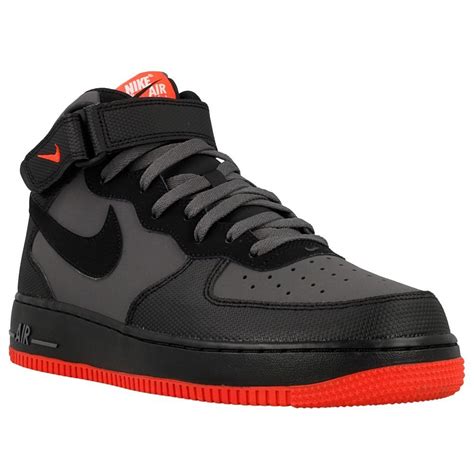 Nike Nike Air Force 1 Mid '07 Dk Grey / Black-Bright Crimson (Opp-C ...