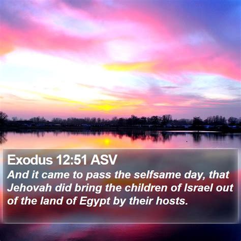 Exodus 12 Scripture Images - Exodus Chapter 12 ASV Bible Verse Pictures