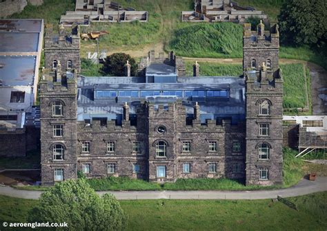 aeroengland | Riber Castle Matlock derelict and in ruins