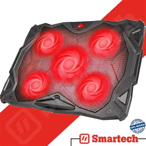 5 Fans Laptop Cooling Pad for 14-17 Inch Laptop, Cooler Pad with LED L in 2022 | Laptop cooling ...