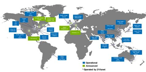 Map Of Microsoft Data Centers