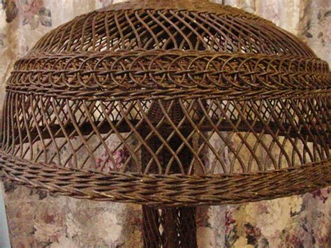 Designs by Laura & Vintage Finds: Antique wicker floor lamp