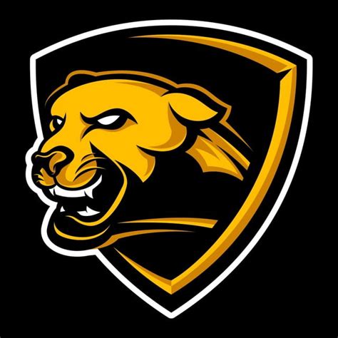 Yellow Panther Mascot Logo Template for Free Download on Pngtree