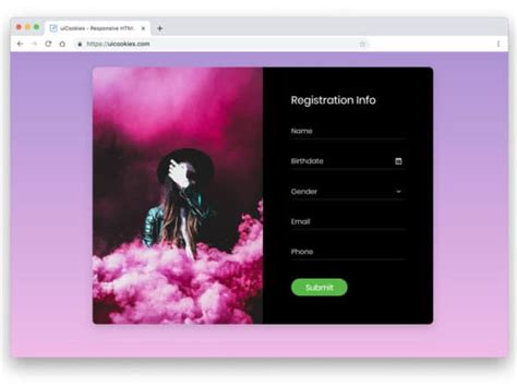 36 Most Beautiful Css Forms Designed By Top Designers In 2021 - Riset