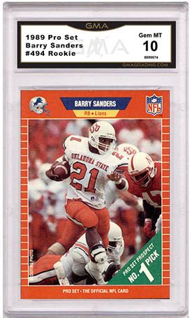 Barry Sanders Rookie Cards Value and Autographs – GMA Grading, Sports Card Grading