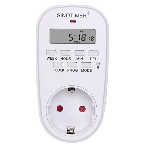 Brand New SINOTIMER Digital Timer Switch Socket Programmable Outlet ...