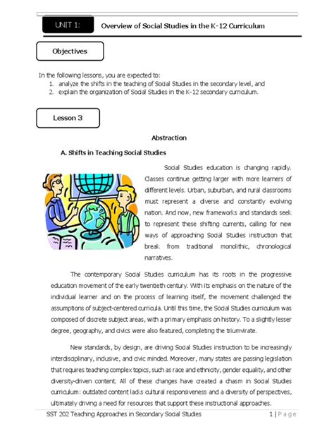 SST 202 Unit 1 Lessons 3&4 | PDF | Curriculum | Science