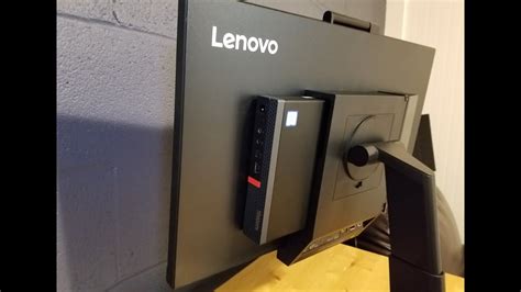 Lenovo Tiny In One 24" Gen3 Touch Monitor Review - Including Assembly with a M720q Tiny PC - YouTube