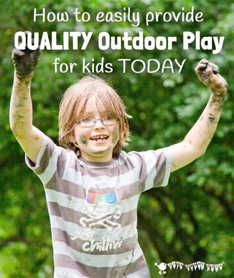 QUALITY OUTDOOR PLAY IDEAS We all know that kids benefit from fresh air and the freedom that ...