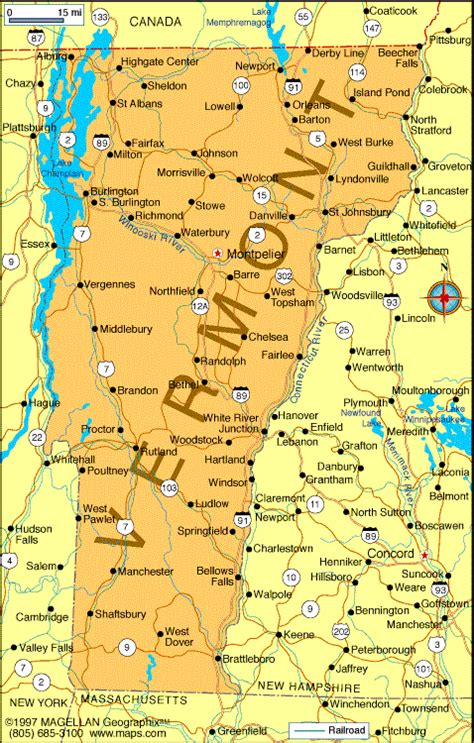 Vermont Map | Fotolip.com Rich image and wallpaper