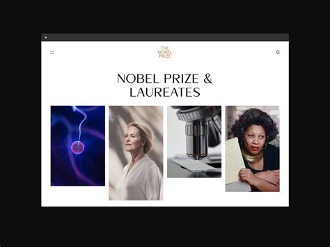 Nobel Prize. Redesign concept. The Nobel Prize & Laureates by Evgeny UPROCK for UPROCK AGENCY on ...