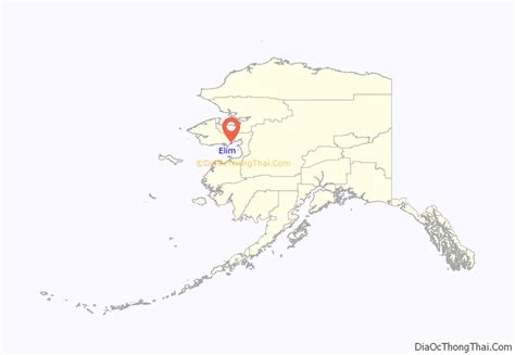 Map of Elim city, Alaska - Thong Thai Real