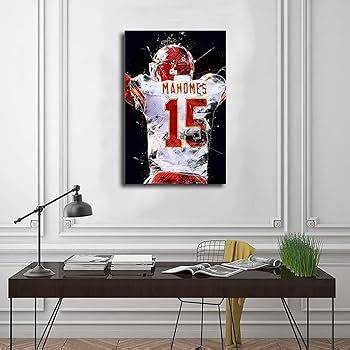 Patrick Mahomes Poster Travis Kelce Wall Art Football Star Pictures ...