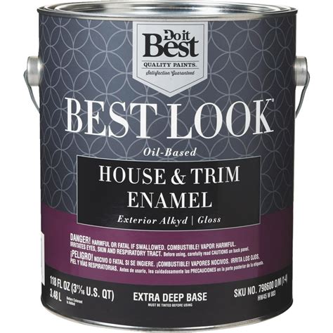 Best Look Oil-Based Alkyd Gloss Exterior House & Trim Enamel Paint ...