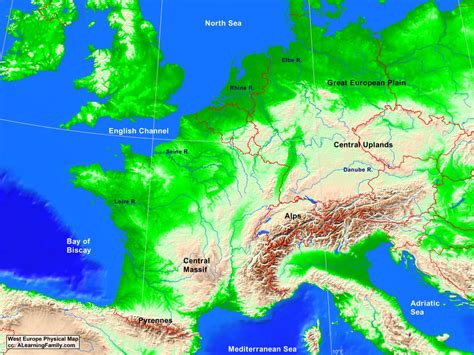Western Europe Map Adriatic Sea