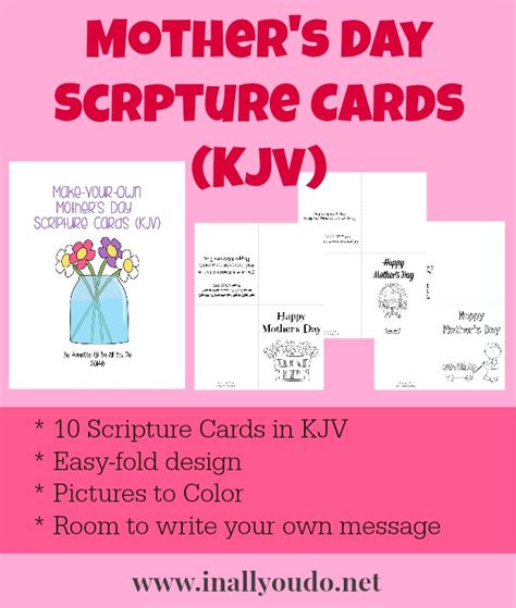 Mother’s Day Scripture Cards (KJV) – In All You Do