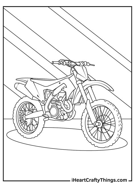 Motorcycle Coloring Pages Free Printable