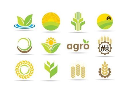 Agro Logos | Farmers market logo, Vector free, Farm logo design