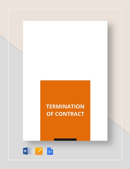 11+ Termination Agreement Google Docs Templates - Free Downloads | Template.net