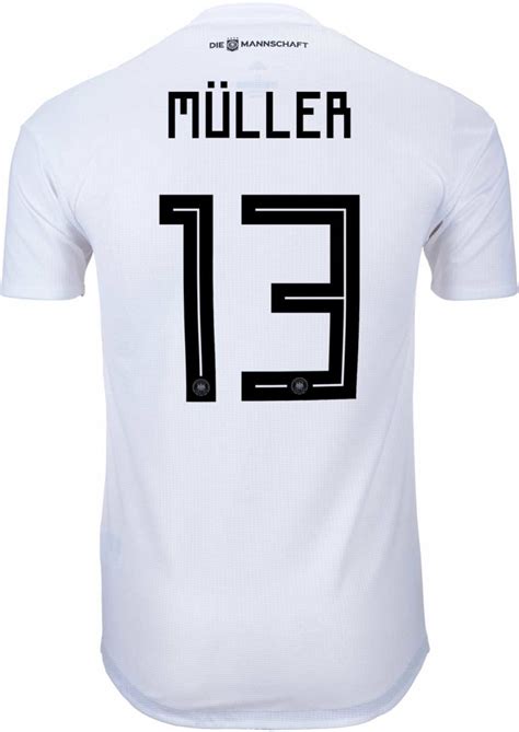 adidas Thomas Muller Germany Authentic Home Jersey 2018-19 - SoccerPro