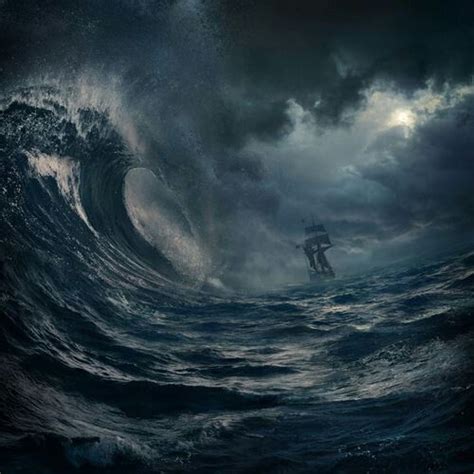 Brilliant Digital Art by Alcove - Cruzine | Ocean painting, Ship ...