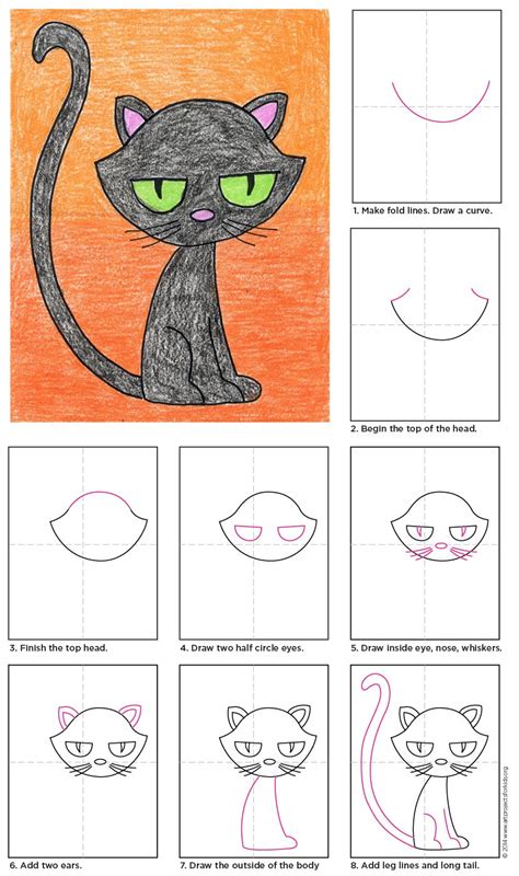 How To Draw A Black Cat Really Easy Drawing Tutorial Black Cat Drawing Easy Drawings – Theme Loader