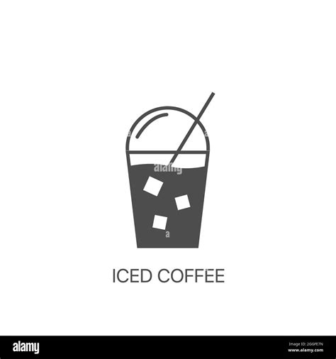Iced coffee vector icon. Container for coffee shop Stock Vector Image & Art - Alamy