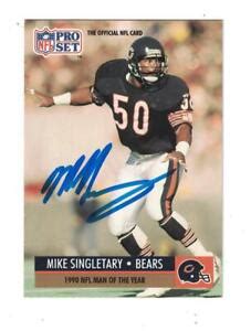 Mike Singletary AUTOGRAPH 1991 PRO SET FOOTBALL CARD SIGNED CHICAGO BEARS | eBay