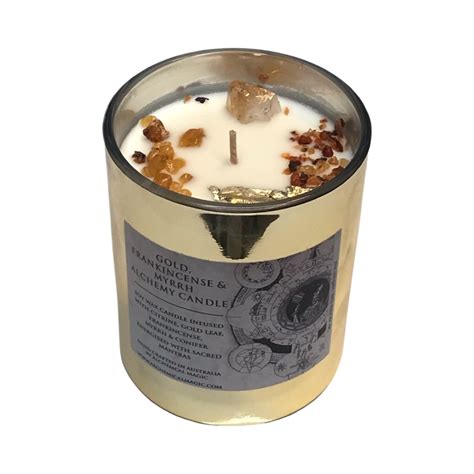 GOLD, FRANKINCENSE & MYRRH CANDLE (LARGE) — Alchemical Magic