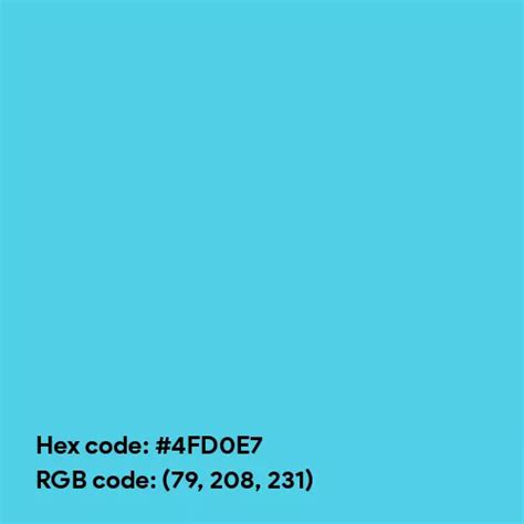 Uranus Blue color hex code is #4FD0E7