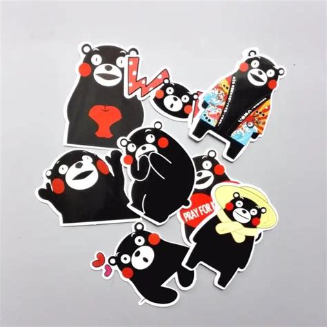 Kumamon Stickers 8 Pcs/Set