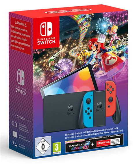 NINTENDO Switch OLED + Mario Kart 8 Deluxe + 3 Mesi Online – Games Time ...