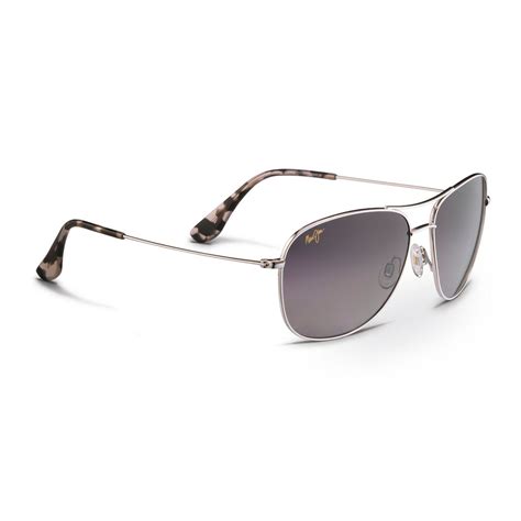 Maui Jim Unisex Cliff House Silver Aviator Sunglasses | Unisex Sunglasses | Accessories - Shop ...