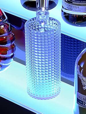Amazon.com: Warmiehomy LED Lighted Liquor Bottle Display Shelf, 3 Step ...