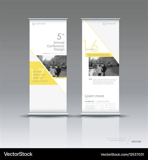 Vertical banner template design Royalty Free Vector Image